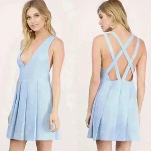Tobi GISELLE BLUE MINI SHIFT DRESS